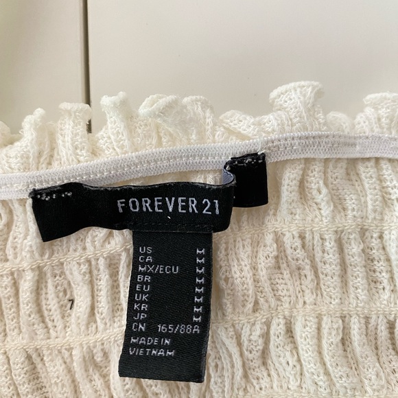 Forever21 square neck long sleeve crop top - Picture 6 of 6